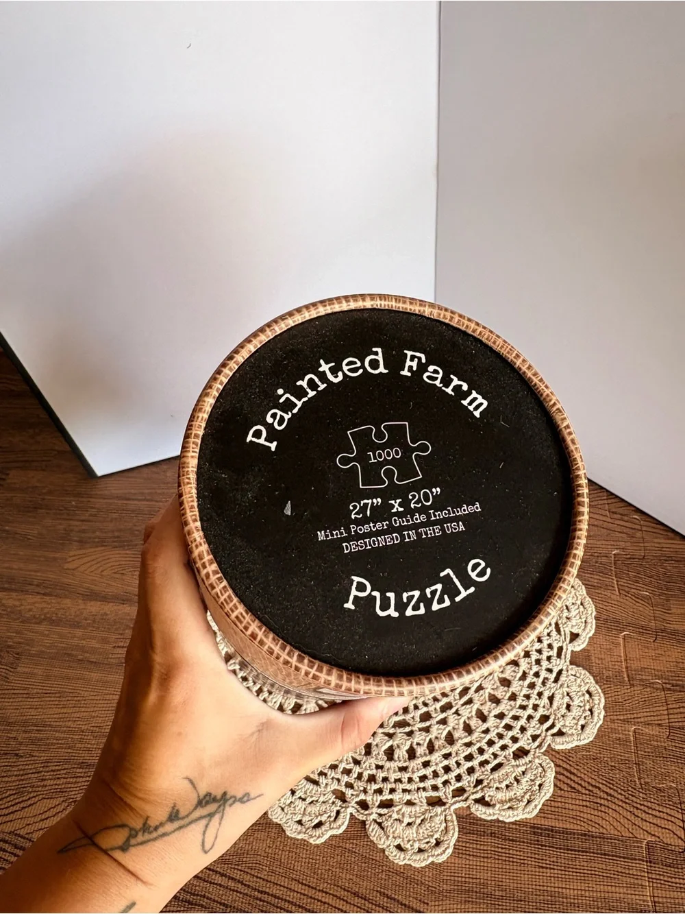 Painted Farm American Flag Cow Puzzle